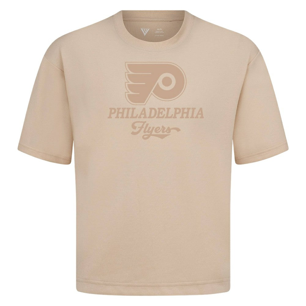 Philadelphia Flyers Levelwear Shadow Surge Luxe Signature Knit T-Shirt - Khaki T-shirts