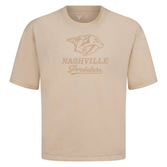 Nashville Predators Levelwear Shadow Surge Luxe Signature Knit T-Shirt - Khaki T-shirts