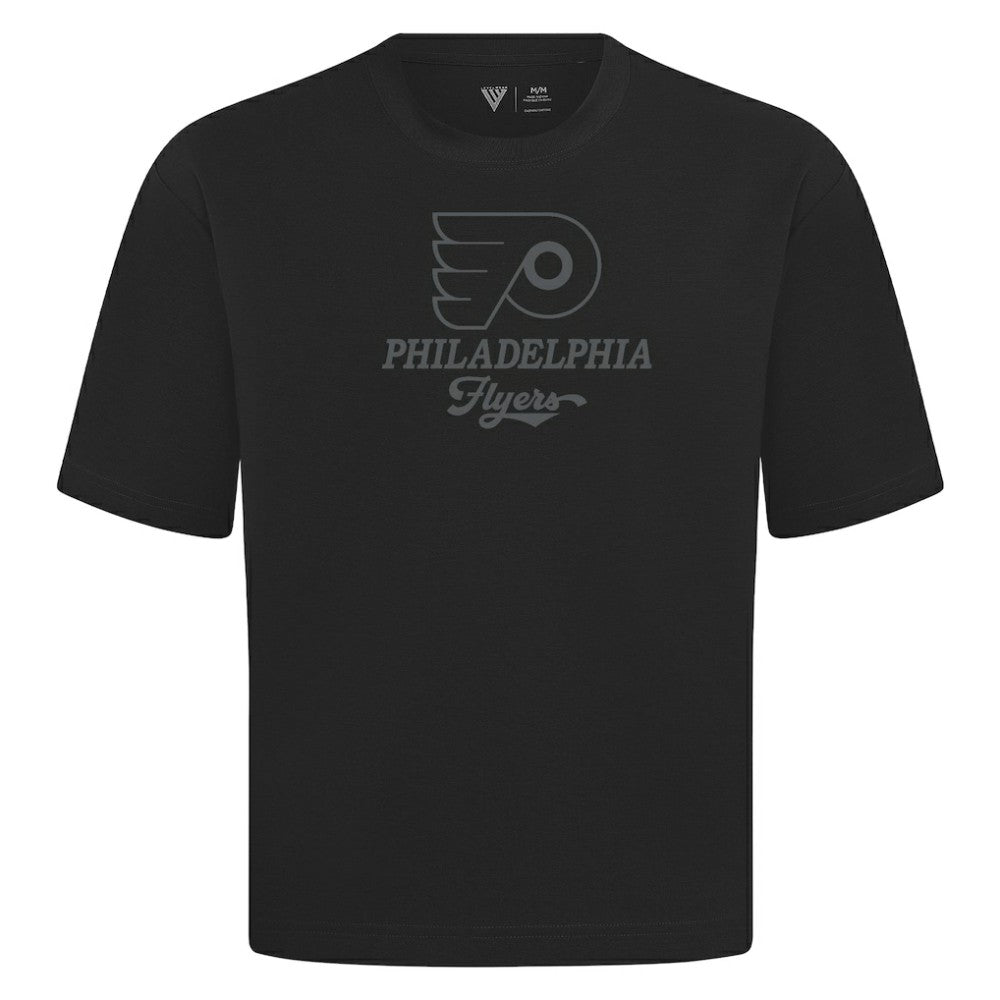 Philadelphia Flyers Levelwear Shadow Surge Luxe Signature Knit T-Shirt - Black T-shirts