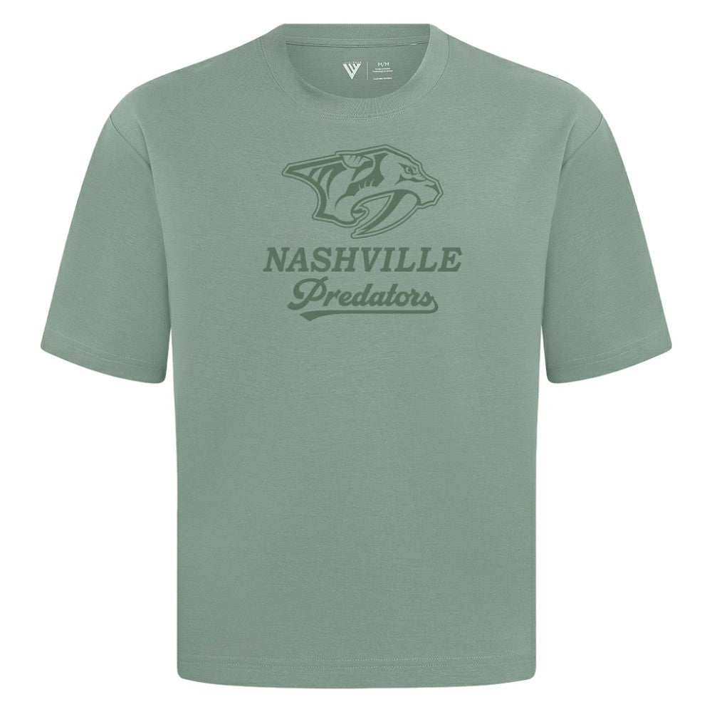 Nashville Predators Levelwear Shadow Surge Luxe Signature Knit T-Shirt - Green T-shirts