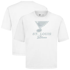 St. Louis Blues Levelwear Shadow Surge Luxe Signature Knit T-Shirt - White T-shirts