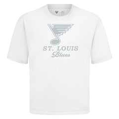 St. Louis Blues Levelwear Shadow Surge Luxe Signature Knit T-Shirt - White T-shirts