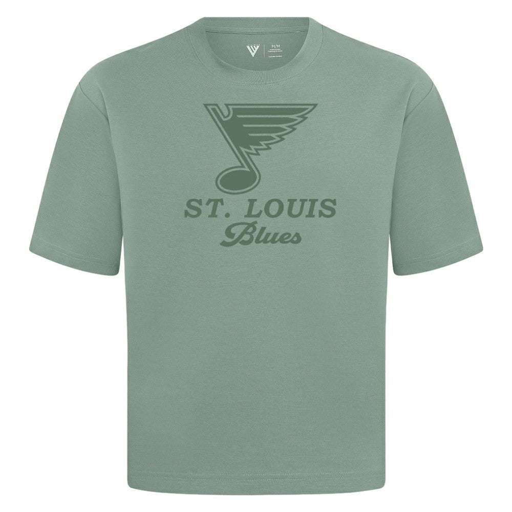 St. Louis Blues Levelwear Shadow Surge Luxe Signature Knit T-Shirt - Green T-shirts