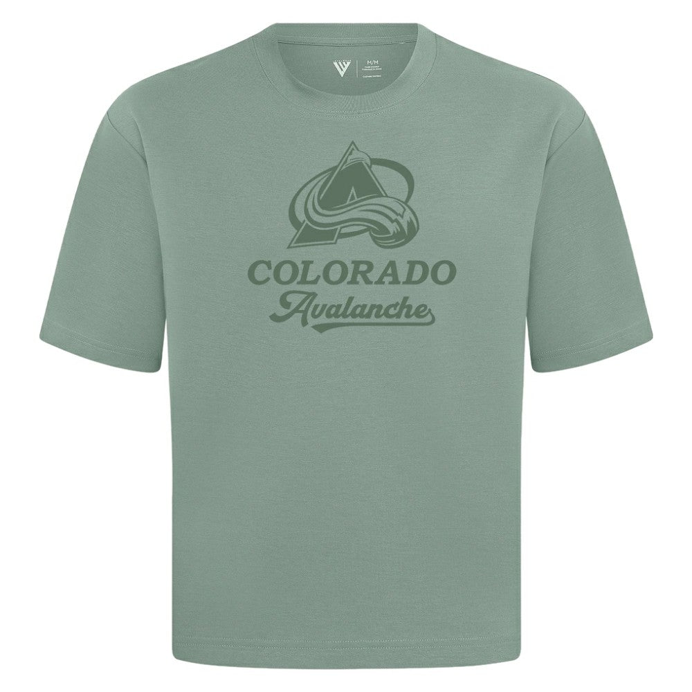 Colorado Avalanche Levelwear Shadow Surge Luxe Signature Knit T-Shirt - Green T-shirts