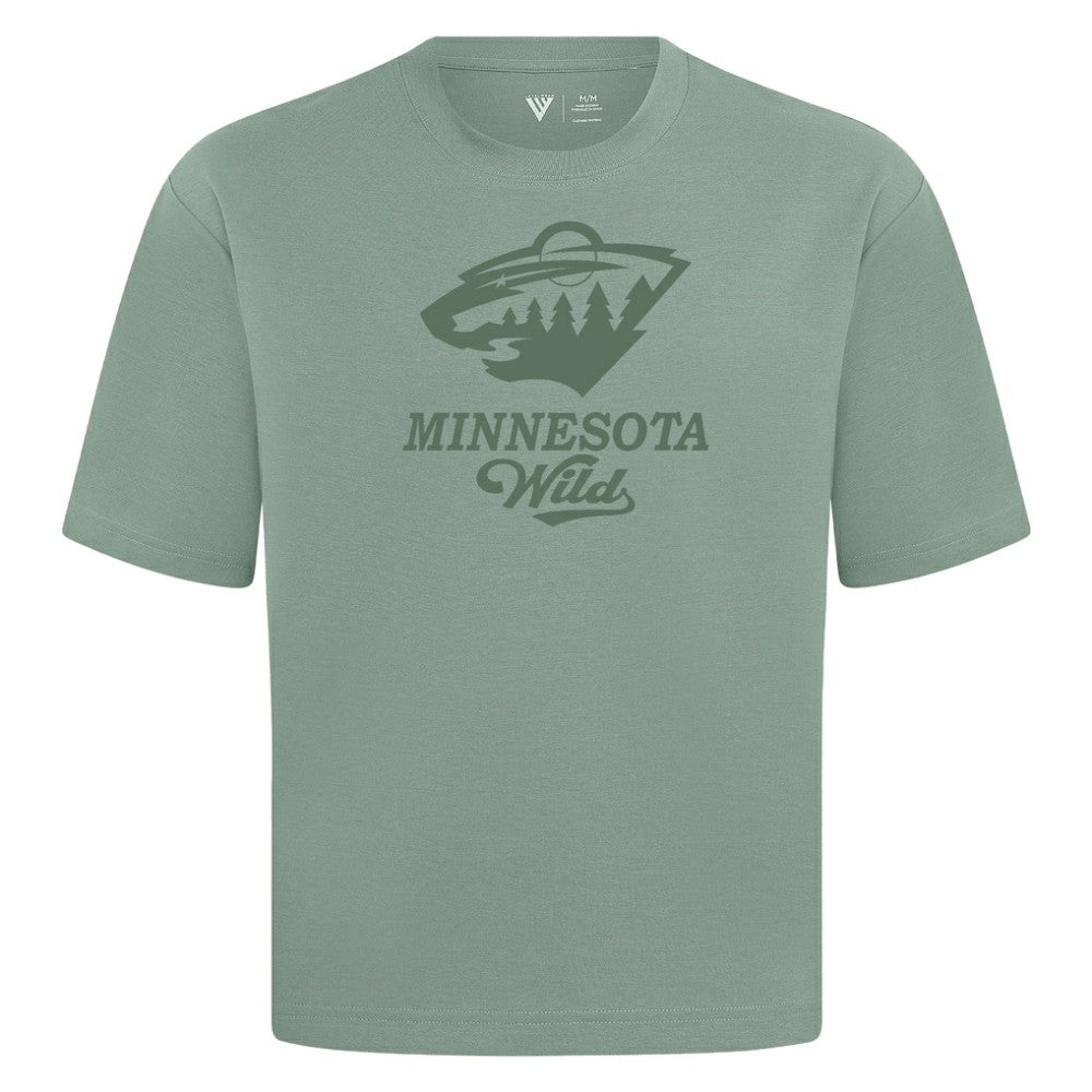 Minnesota Wild Levelwear Shadow Surge Luxe Signature Knit T-Shirt - Green T-shirts