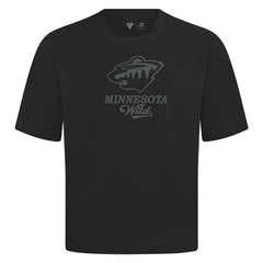 Minnesota Wild Levelwear Shadow Surge Luxe Signature Knit T-Shirt - Black T-shirts