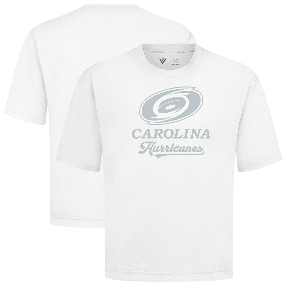 Carolina Hurricanes Levelwear Shadow Surge Luxe Signature Knit T-Shirt - White T-shirts