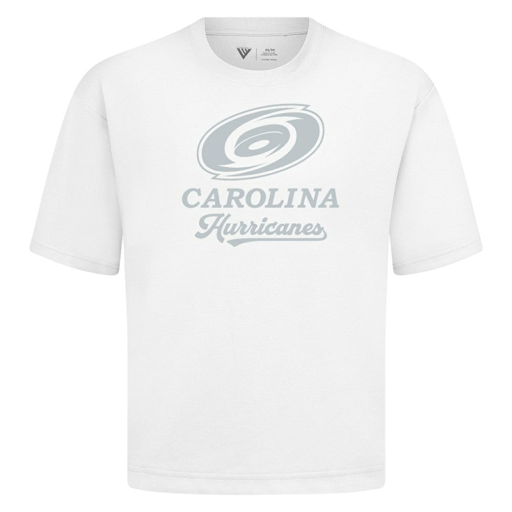 Carolina Hurricanes Levelwear Shadow Surge Luxe Signature Knit T-Shirt - White T-shirts