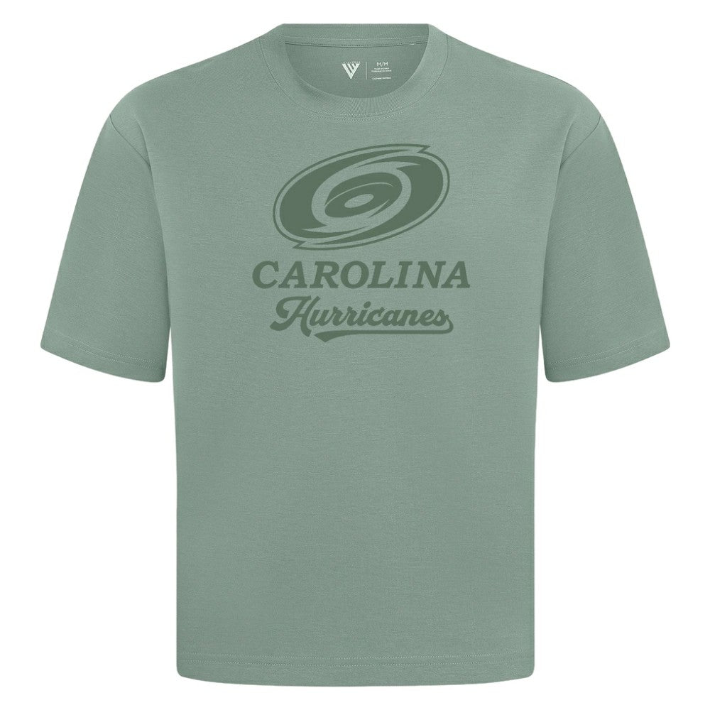 Carolina Hurricanes Levelwear Shadow Surge Luxe Signature Knit T-Shirt - Green T-shirts