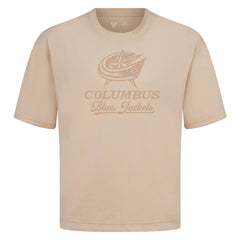 Columbus Blue Jackets Levelwear Shadow Surge Luxe Signature Knit T-Shirt - Khaki T-shirts
