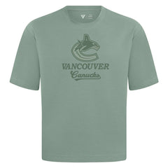 Vancouver Canucks Levelwear Shadow Surge Luxe Signature Knit T-Shirt - Green T-shirts