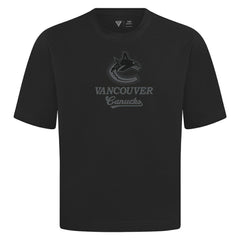 Vancouver Canucks Levelwear Shadow Surge Luxe Signature Knit T-Shirt - Black T-shirts