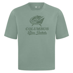 Columbus Blue Jackets Levelwear Shadow Surge Luxe Signature Knit T-Shirt - Green T-shirts