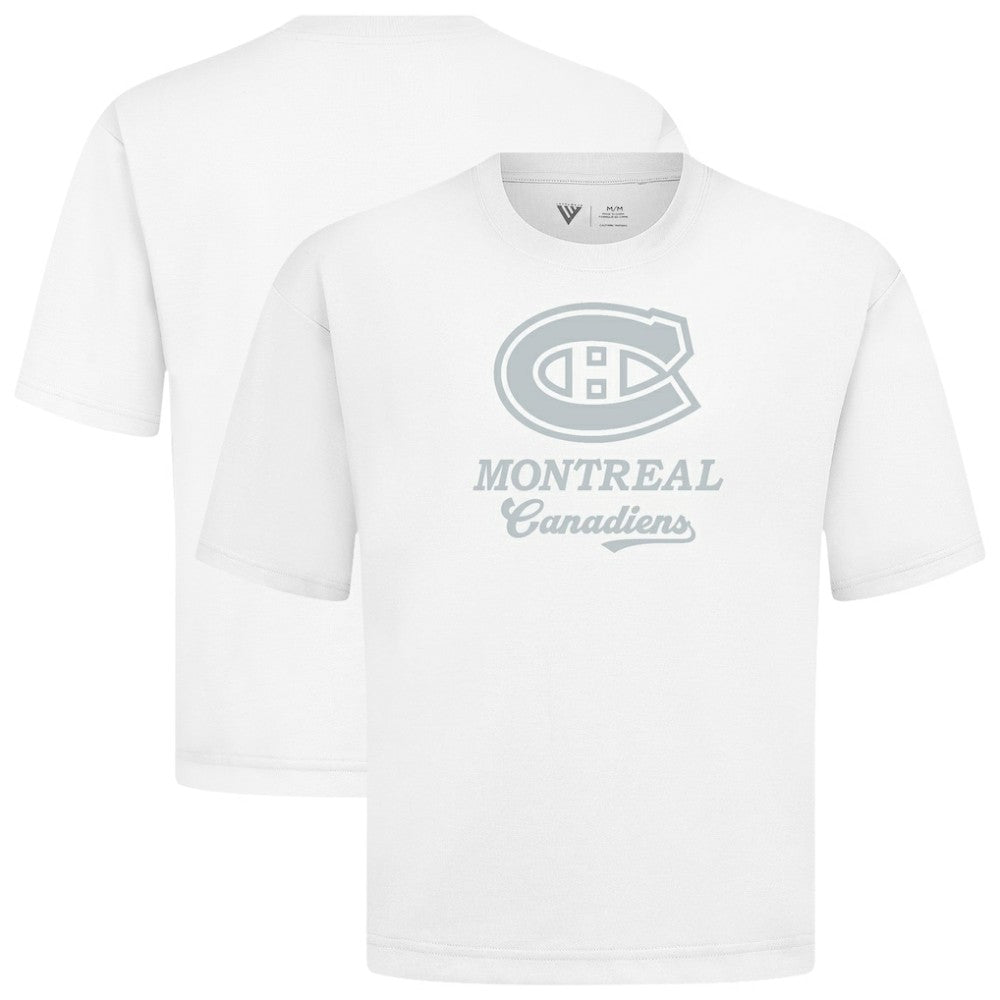 Montreal Canadiens Levelwear Shadow Surge Luxe Signature Knit T-Shirt - White T-shirts