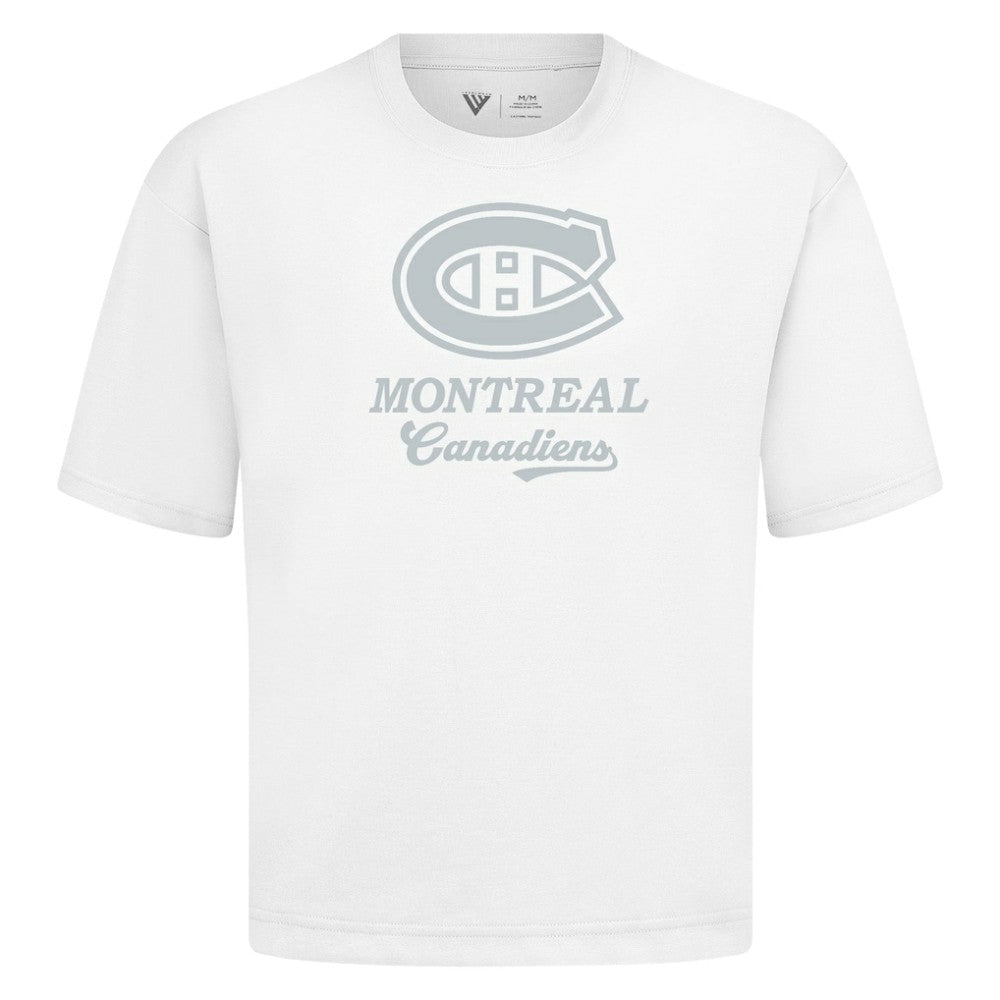 Montreal Canadiens Levelwear Shadow Surge Luxe Signature Knit T-Shirt - White T-shirts