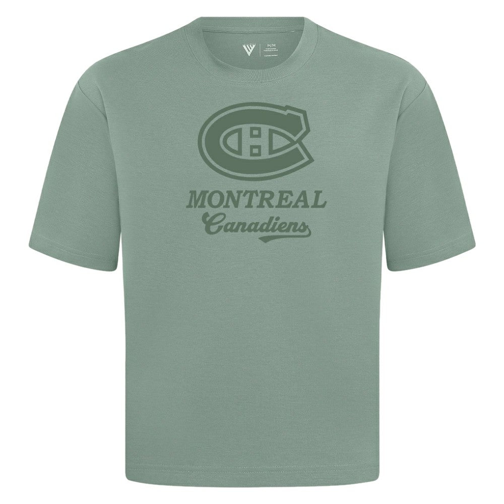 Montreal Canadiens Levelwear Shadow Surge Luxe Signature Knit T-Shirt - Green T-shirts