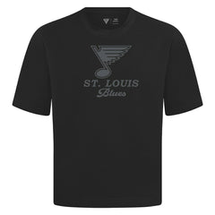 St. Louis Blues Levelwear Shadow Surge Luxe Signature Knit T-Shirt - Black T-shirts