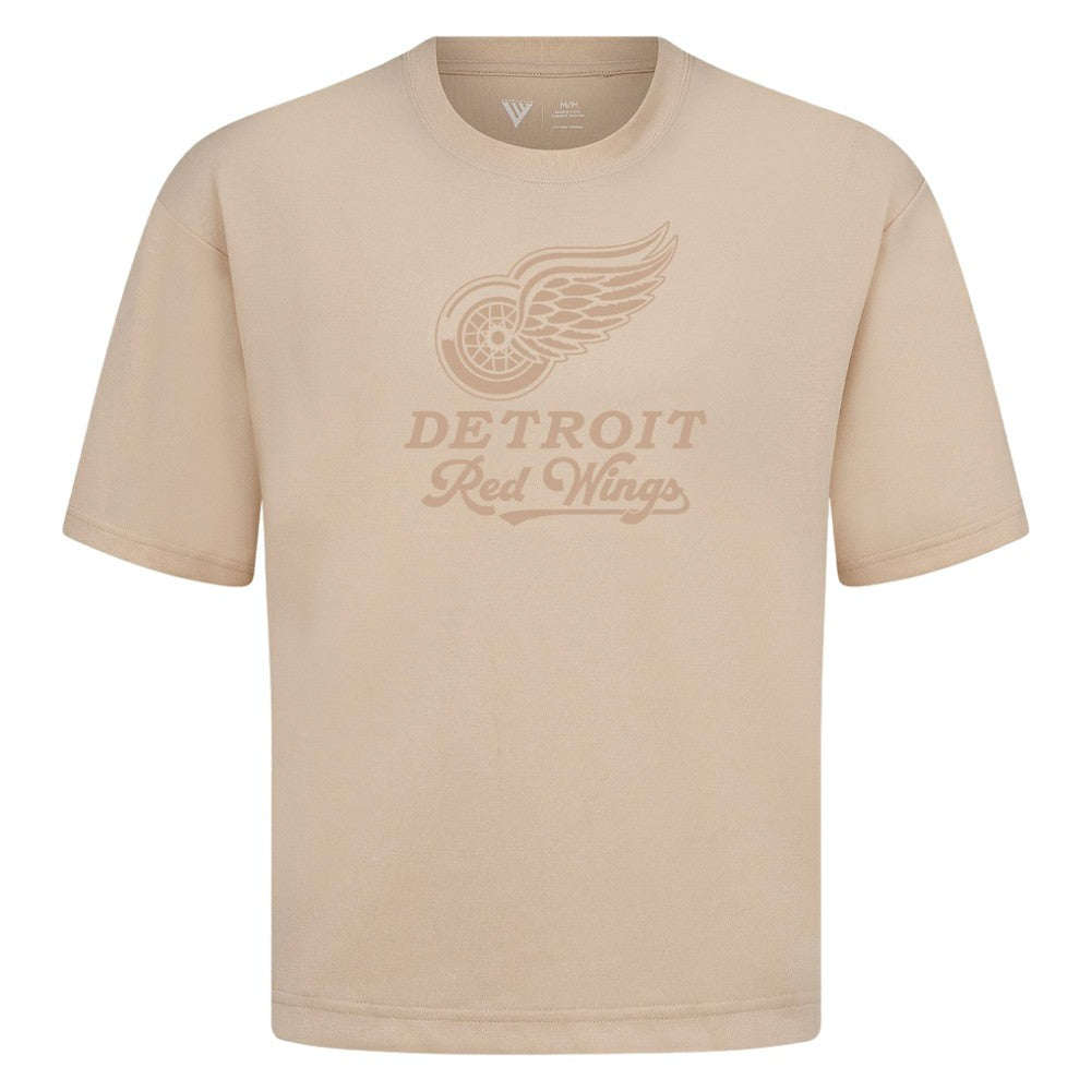 Detroit Red Wings Levelwear Shadow Surge Luxe Signature Knit T-Shirt - Khaki T-shirts