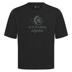 Ottawa Senators Levelwear Shadow Surge Luxe Signature Knit T-Shirt - Black T-shirts