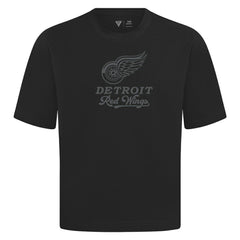 Detroit Red Wings Levelwear Shadow Surge Luxe Signature Knit T-Shirt - Black T-shirts