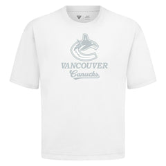 Vancouver Canucks Levelwear Shadow Surge Luxe Signature Knit T-Shirt - White T-shirts