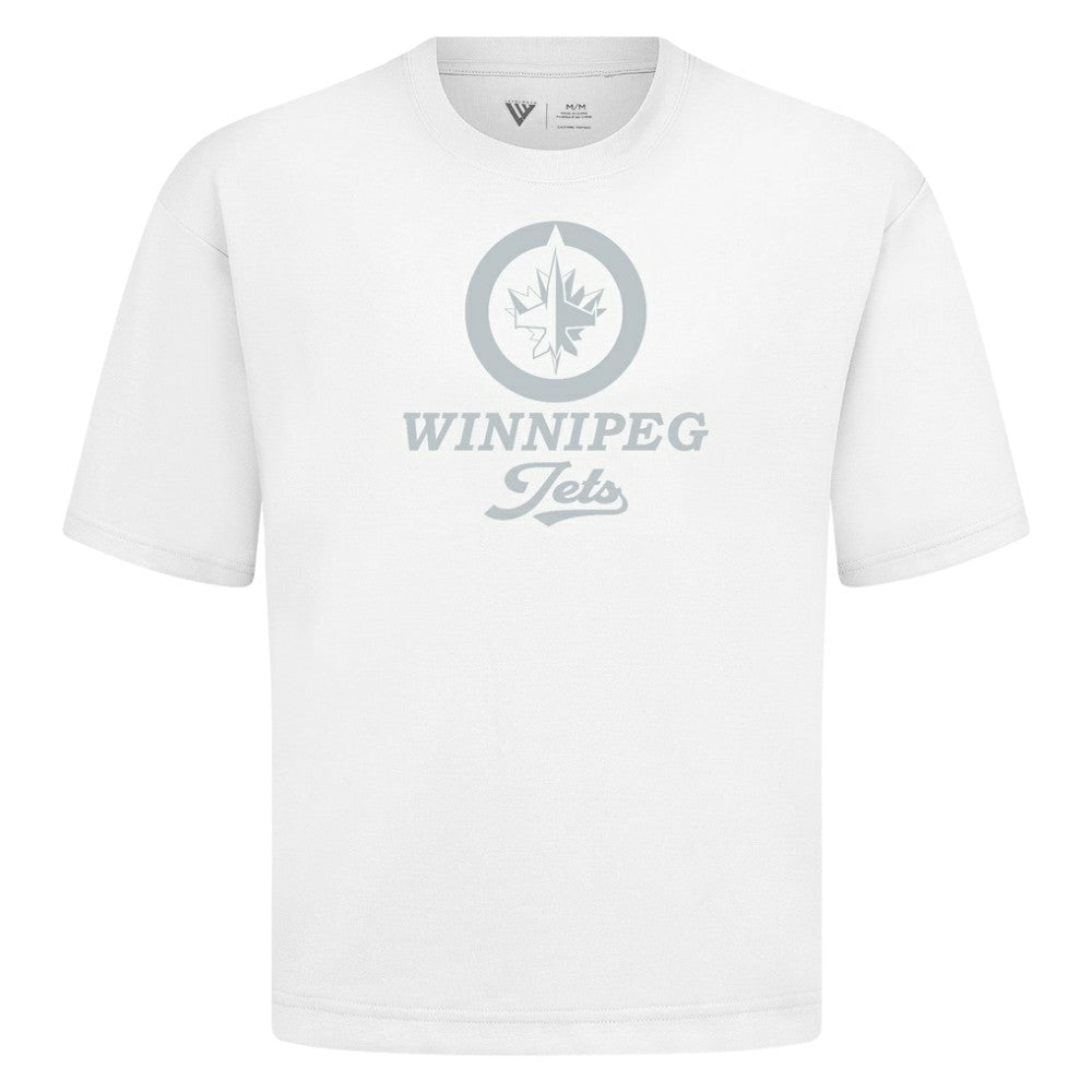Winnipeg Jets Levelwear Shadow Surge Luxe Signature Knit T-Shirt - White T-shirts