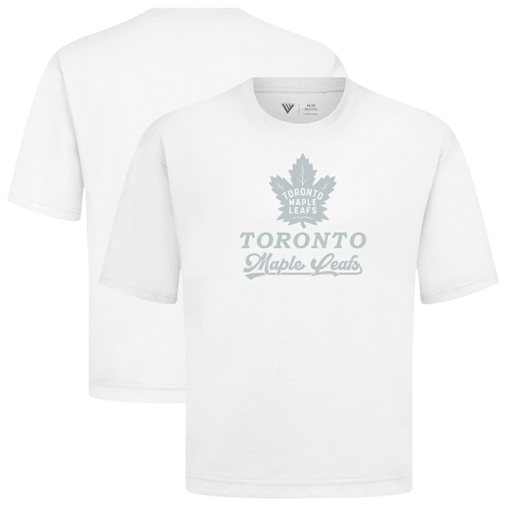 Toronto Maple Leafs Levelwear Shadow Surge Luxe Signature Knit T-Shirt - White T-shirts