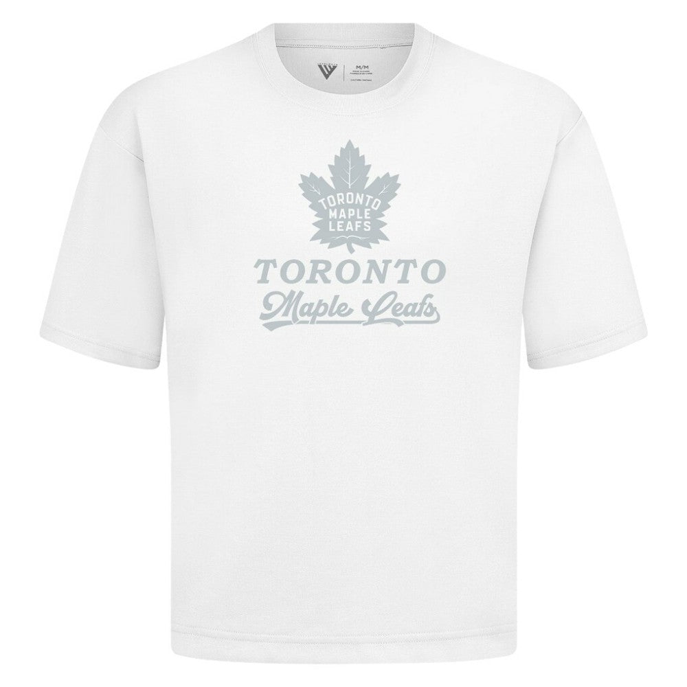 Toronto Maple Leafs Levelwear Shadow Surge Luxe Signature Knit T-Shirt - White T-shirts