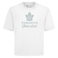 Toronto Maple Leafs Levelwear Shadow Surge Luxe Signature Knit T-Shirt - White T-shirts