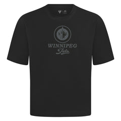 Winnipeg Jets Levelwear Shadow Surge Luxe Signature Knit T-Shirt - Black T-shirts