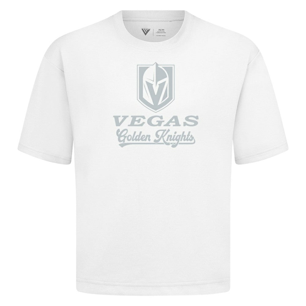 Vegas Golden Knights Levelwear Shadow Surge Luxe Signature Knit T-Shirt - White T-shirts