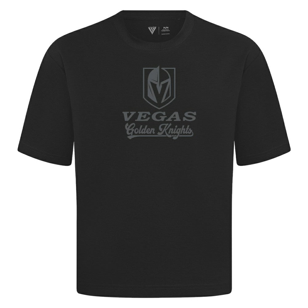Vegas Golden Knights Levelwear Shadow Surge Luxe Signature Knit T-Shirt - Black T-shirts