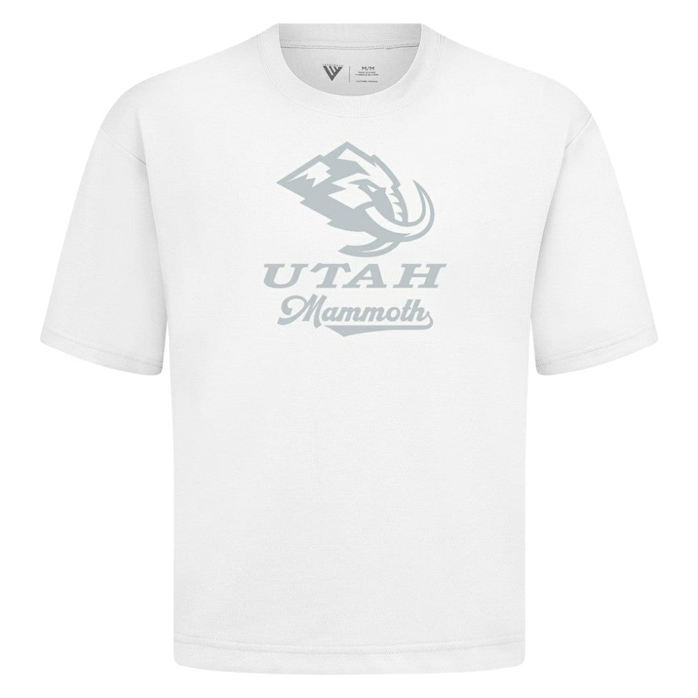 Utah Mammoth Levelwear Shadow Surge Luxe Signature Knit T-Shirt - White T-shirts