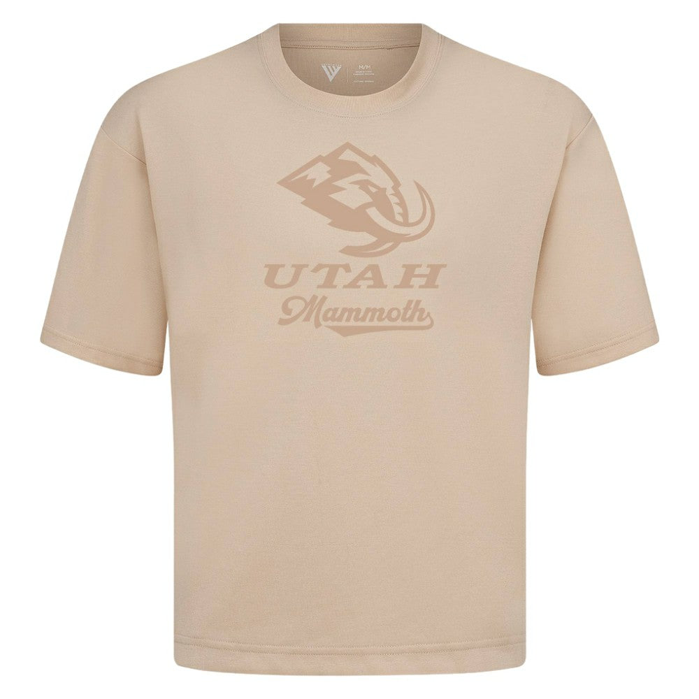 Utah Mammoth Levelwear Shadow Surge Luxe Signature Knit T-Shirt - Khaki T-shirts