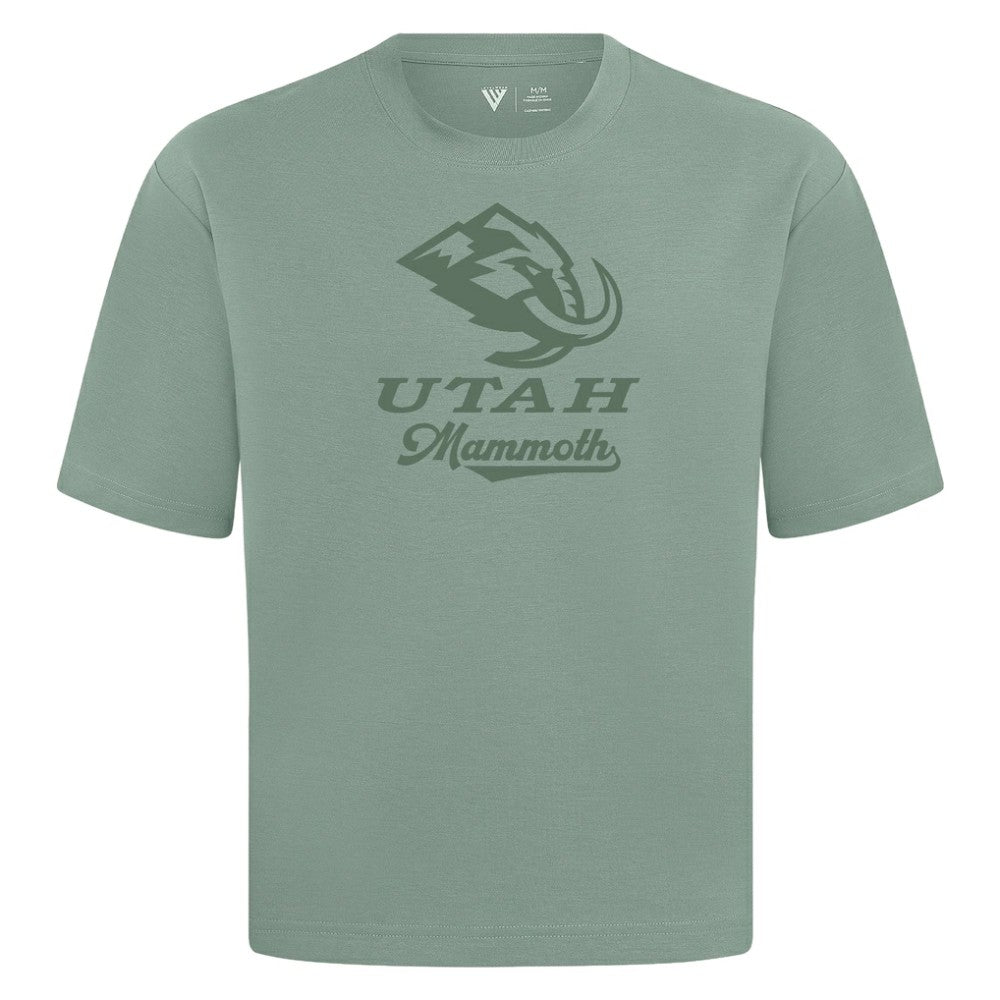 Utah Mammoth Levelwear Shadow Surge Luxe Signature Knit T-Shirt - Green T-shirts