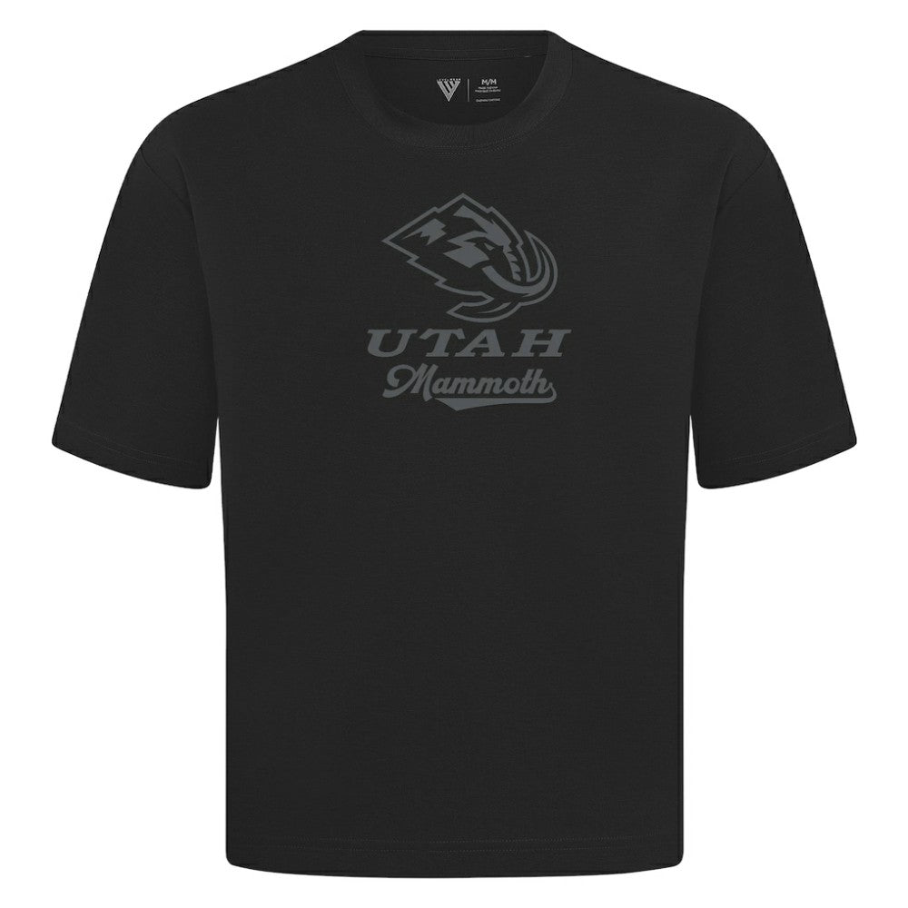Utah Mammoth Levelwear Shadow Surge Luxe Signature Knit T-Shirt - Black T-shirts