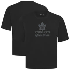 Toronto Maple Leafs Levelwear Shadow Surge Luxe Signature Knit T-Shirt - Black T-shirts