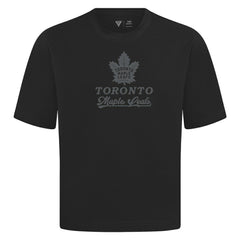 Toronto Maple Leafs Levelwear Shadow Surge Luxe Signature Knit T-Shirt - Black T-shirts