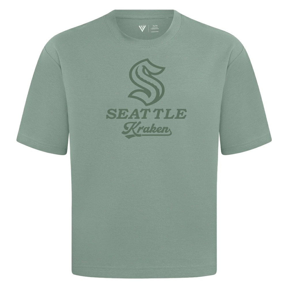 Seattle Kraken Levelwear Shadow Surge Luxe Signature Knit T-Shirt - Green T-shirts