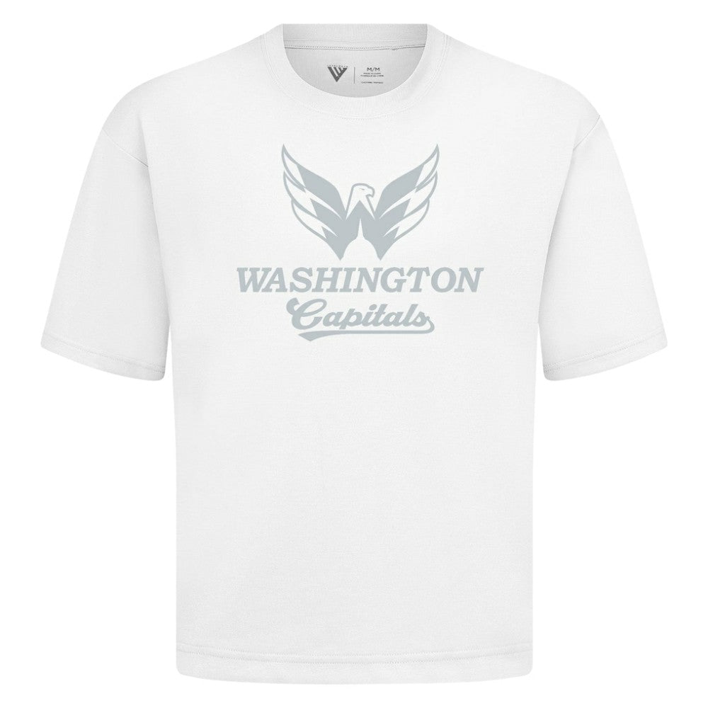 Washington Capitals Levelwear Shadow Surge Luxe Signature Knit T-Shirt - White T-shirts