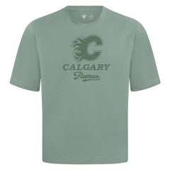 Calgary Flames Levelwear Shadow Surge Luxe Signature Knit T-Shirt - Green T-shirts