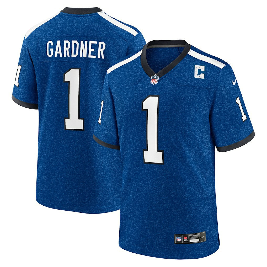 Ahmad Sauce Gardner Indianapolis Colts Alternate 2 Indiana Nights Game Jersey - Heather Royal for sale