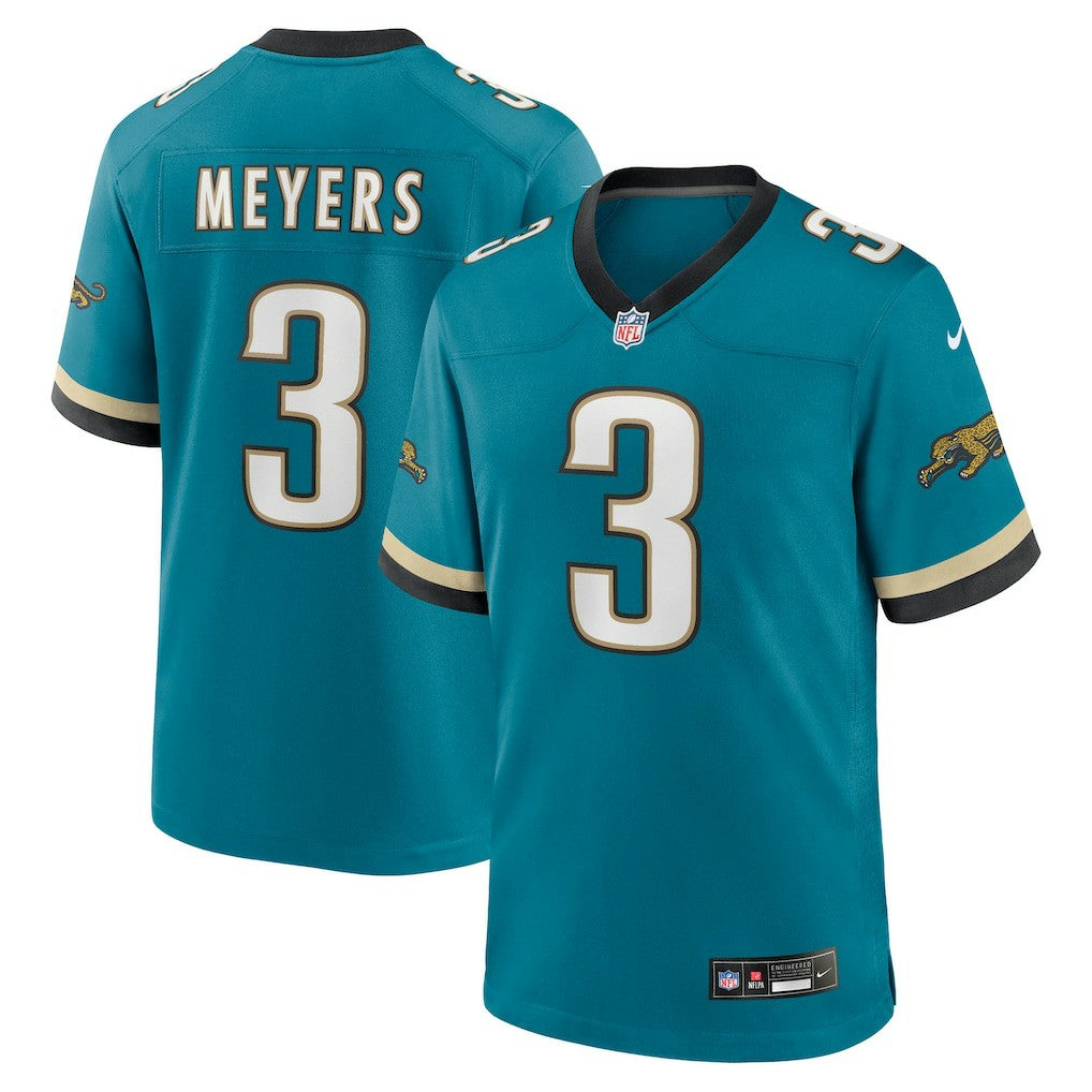 Jakobi Meyers Jacksonville Jaguars Alternate 2 Prowler Throwback Game Jersey - Teal for sale