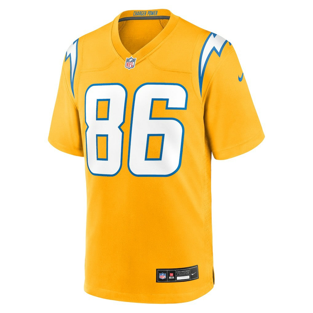 Oronde Gadsden Los Angeles Chargers Alternate Charger Power Game Jersey - Gold on sale