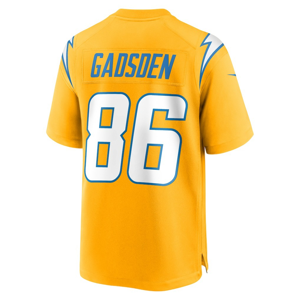 Oronde Gadsden Los Angeles Chargers Alternate Charger Power Game Jersey - Gold on sale