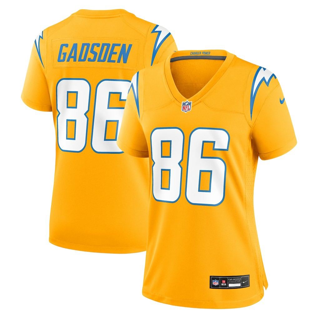 Oronde Gadsden Los Angeles Chargers Women's Alternate Charger Power Game Jersey - Gold on sale