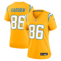 Oronde Gadsden Los Angeles Chargers Women's Alternate Charger Power Game Jersey - Gold on sale