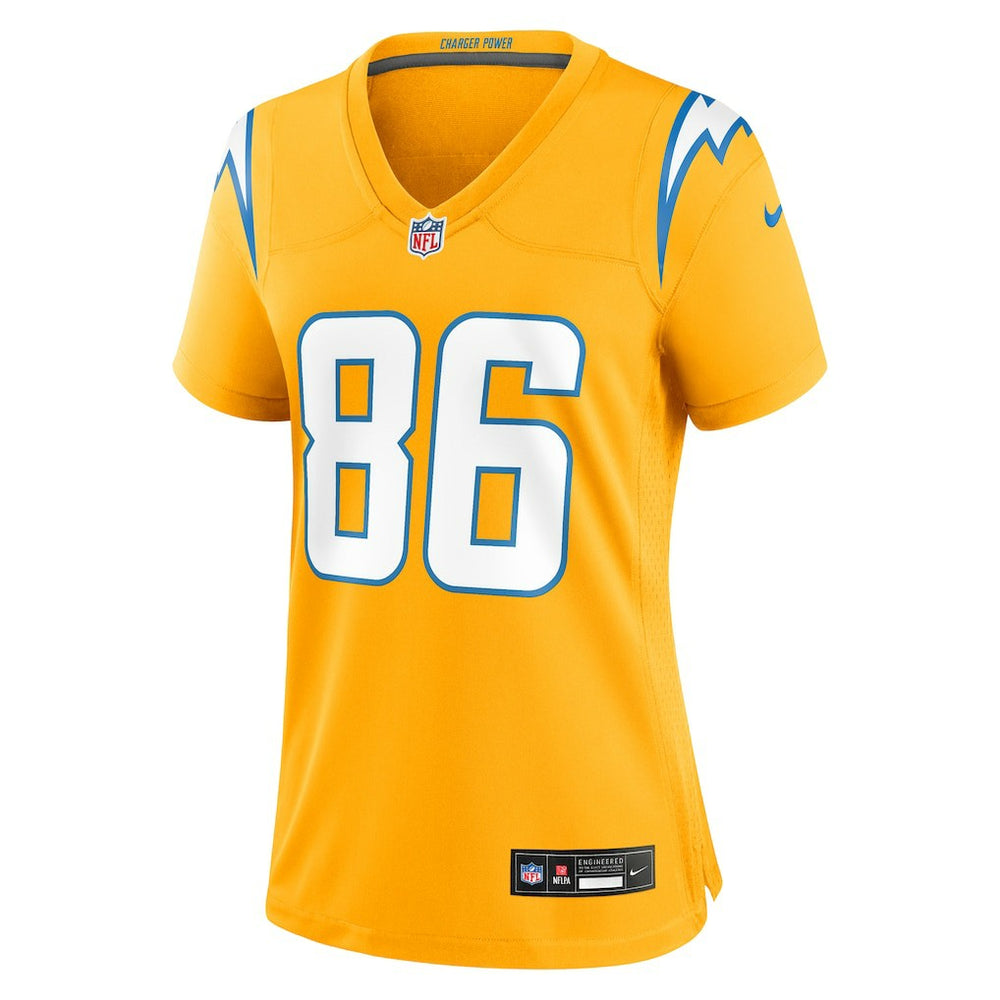Oronde Gadsden Los Angeles Chargers Women's Alternate Charger Power Game Jersey - Gold on sale