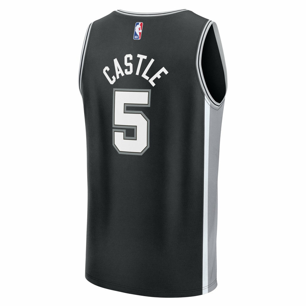 Stephon Castle San Antonio Spurs Fast Break Replica Jersey - Black - Icon Edition online