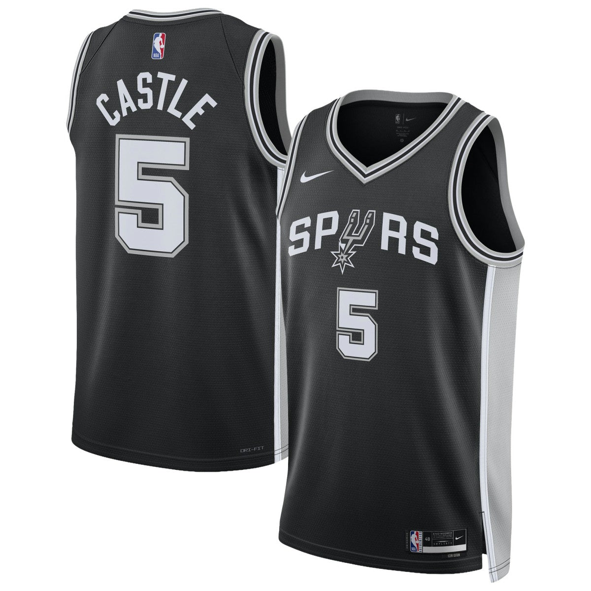 Stephon Castle San Antonio Spurs Unisex Swingman Jersey - Icon Edition - Black shop